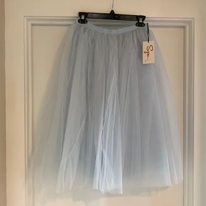 Synderella blue tulle skirt.